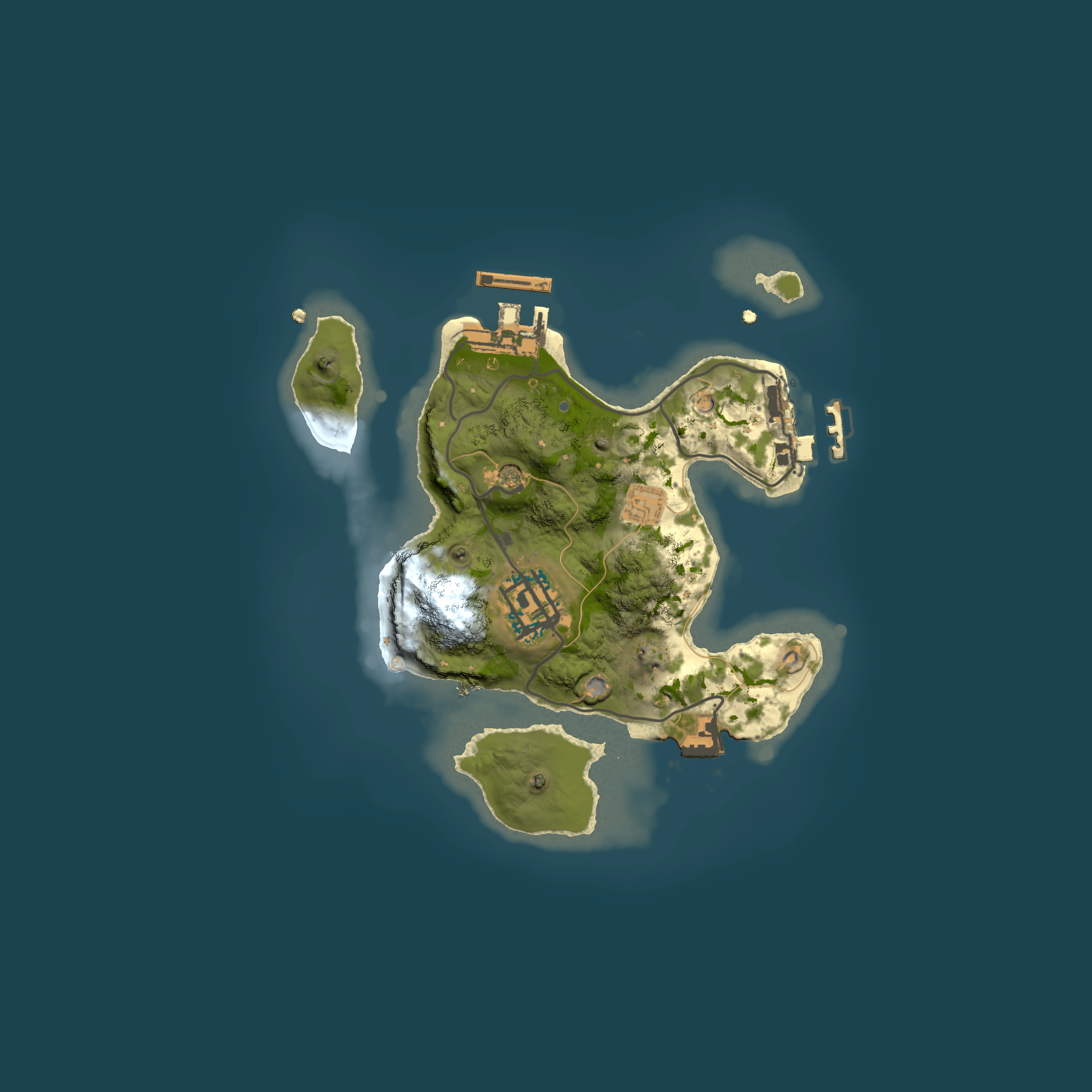 Full top-down render of Rust map seed 1342059111, 2000x2000m