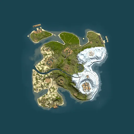Rust map seed 1289787633, 2500x2500m top-down preview