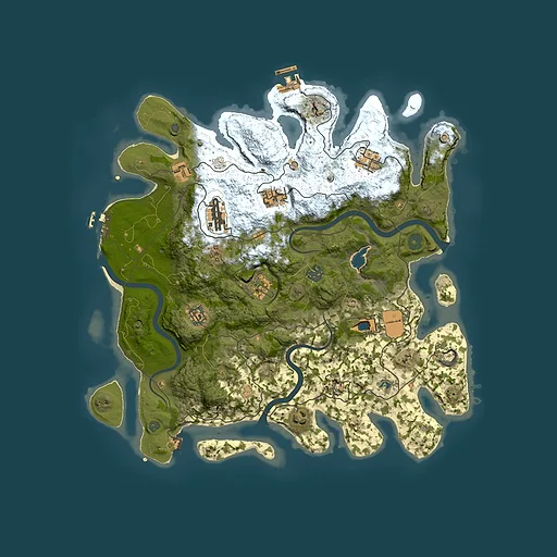 Rust map seed 1680606305, 4000x4000m top-down preview