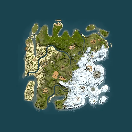 Rust map seed 1551211519, 3500x3500m top-down preview