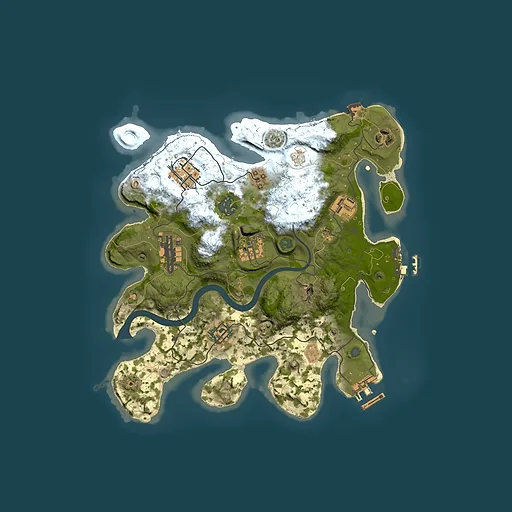 Rust map seed 743822541, 3000x3000m top-down preview