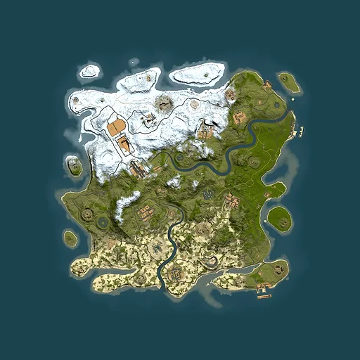 Rust map seed 638191327, 4000x4000m top-down preview