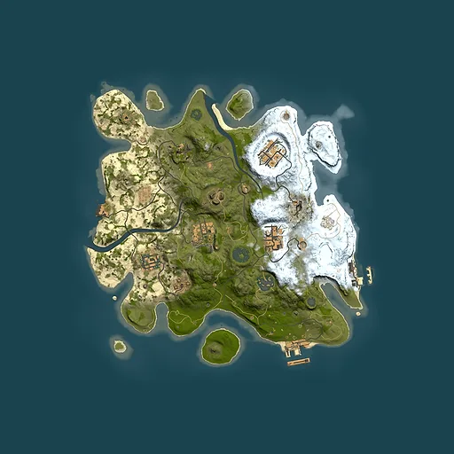 Rust map seed 781619181, 3000x3000m top-down preview