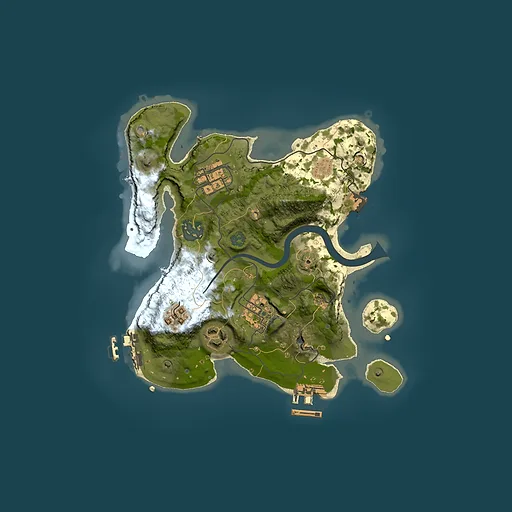 Rust map seed 1308643729, 2500x2500m top-down preview