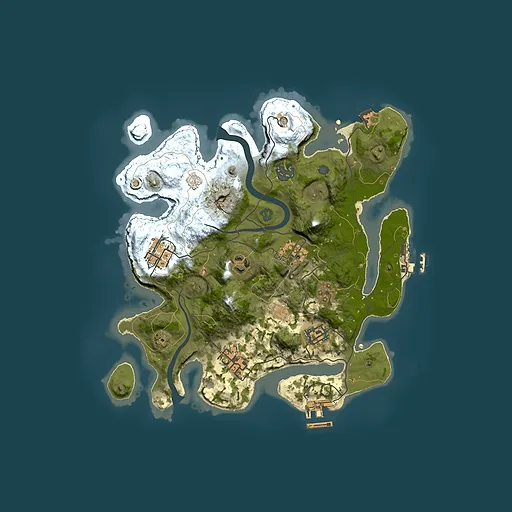 Rust map seed 591365619, 3000x3000m top-down preview