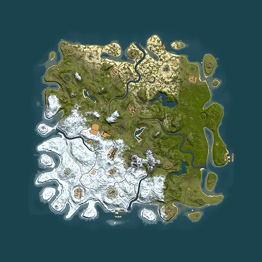 Rust map seed 571251311, 5000x5000m top-down preview