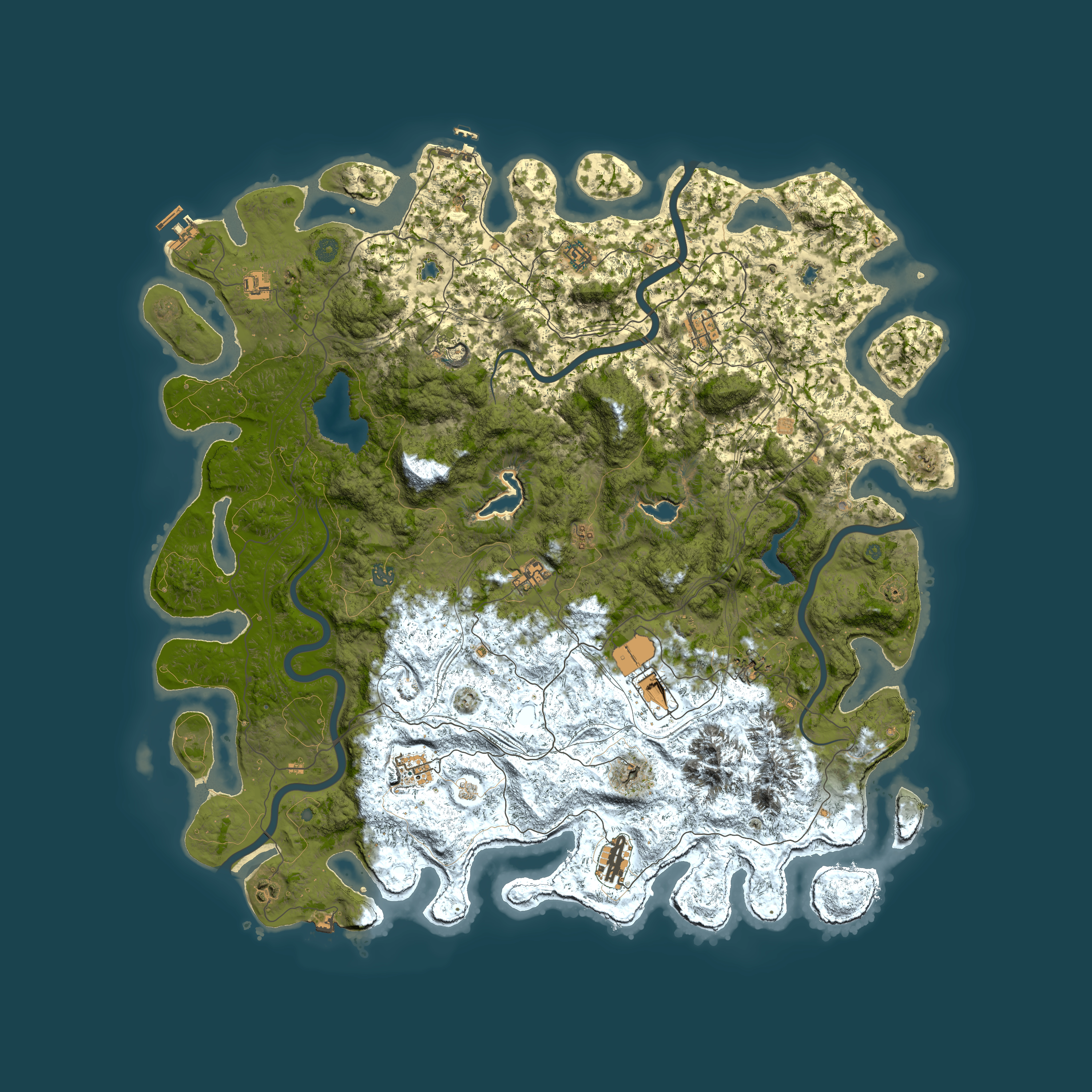 Full top-down render of Rust map seed 607292680, 5500x5500m