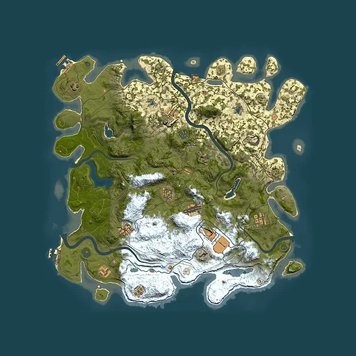Rust map seed 1799104240, 4500x4500m top-down preview