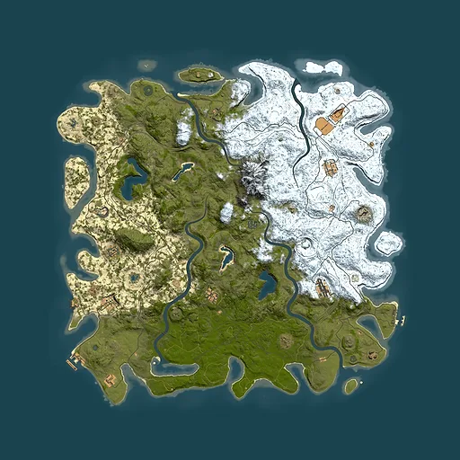 Rust map seed 1561748464, 5500x5500m top-down preview