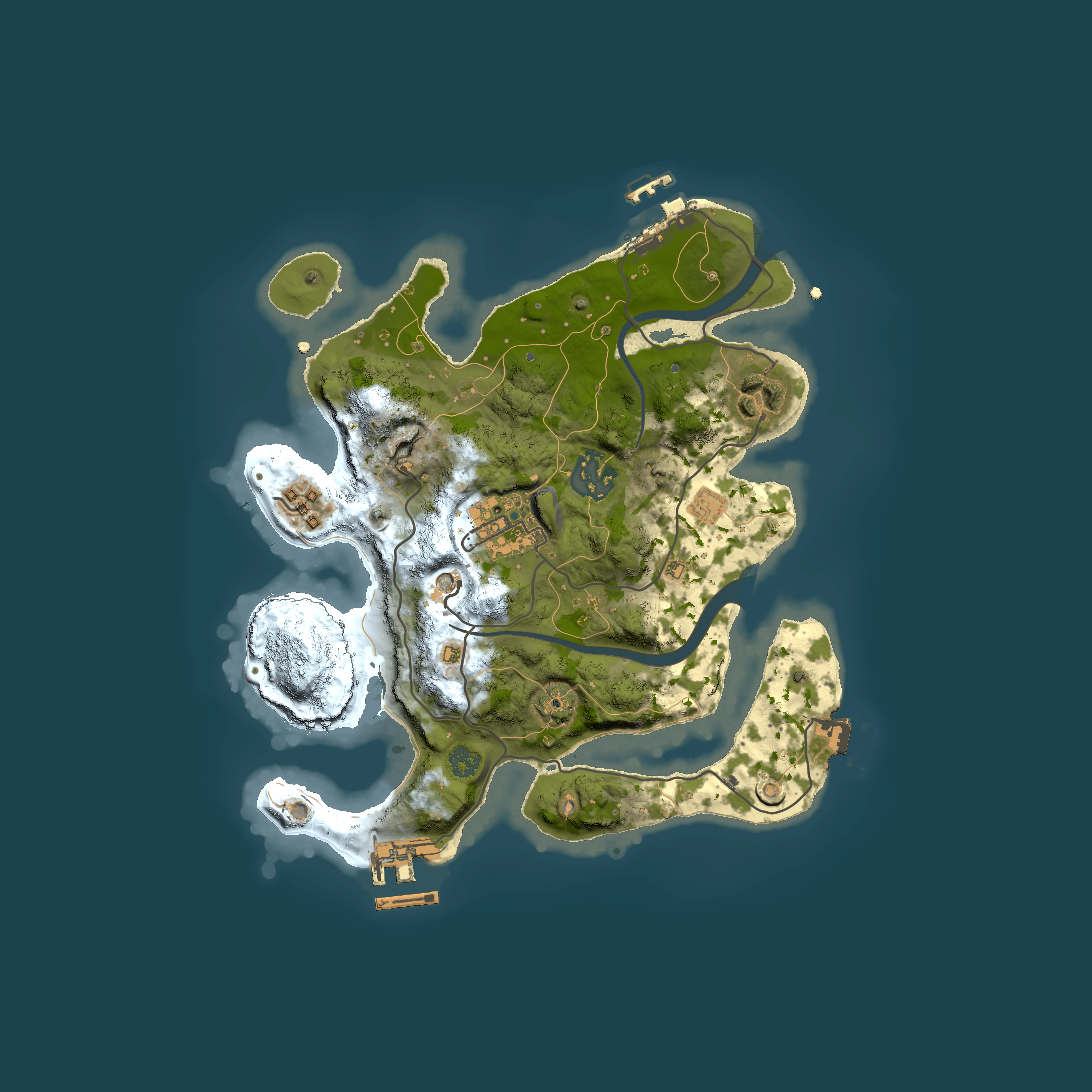 Full top-down render of Rust map seed 507885026, 2500x2500m