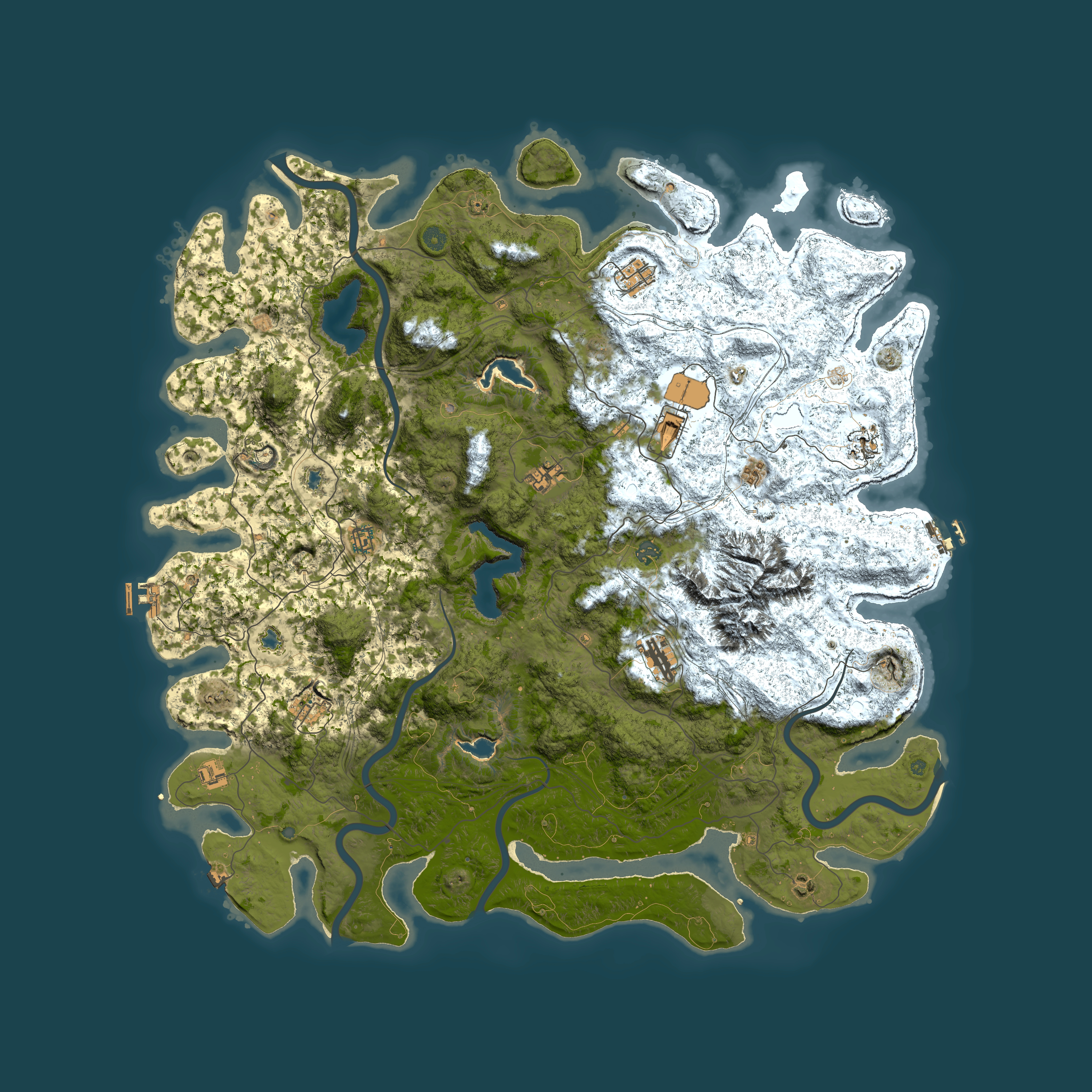 Full top-down render of Rust map seed 315107895, 5500x5500m