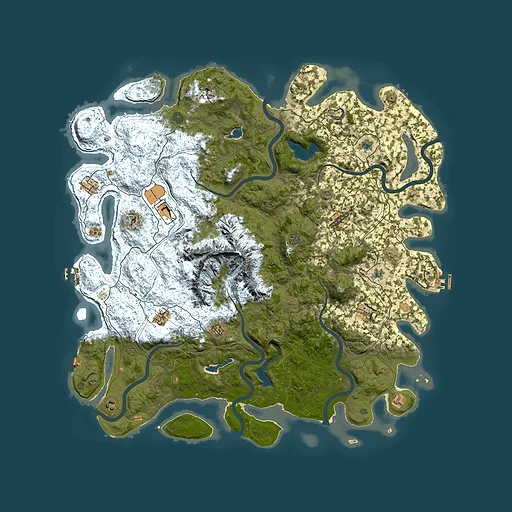 Rust map seed 1224863103, 5500x5500m top-down preview