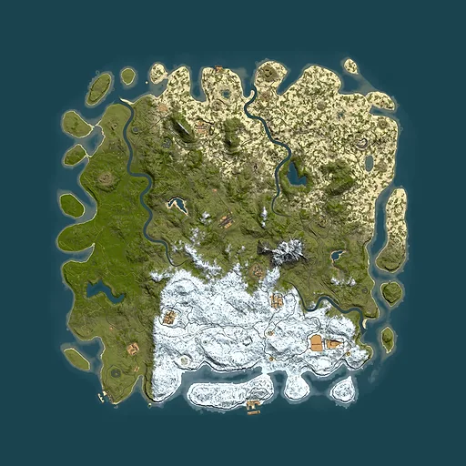 Rust map seed 155647967, 6000x6000m top-down preview