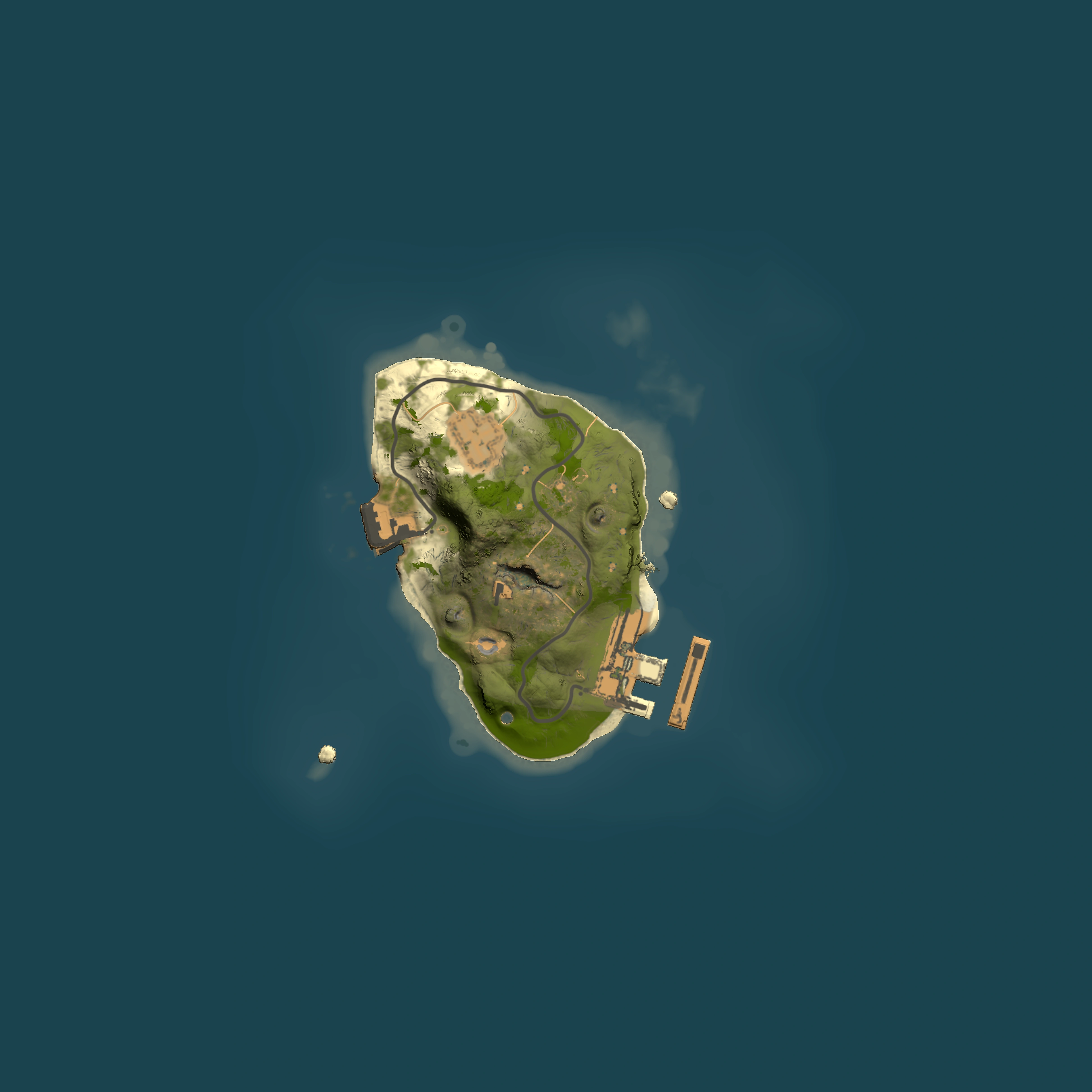 Full top-down render of Rust map seed 1615747053, 1500x1500m