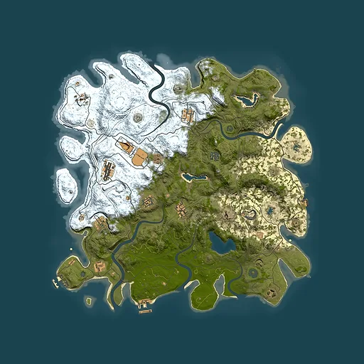 Rust map seed 1310208085, 4500x4500m top-down preview