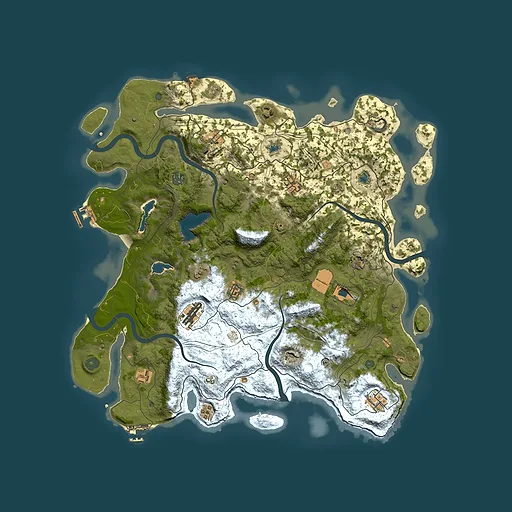 Rust map seed 1186682487, 4500x4500m top-down preview