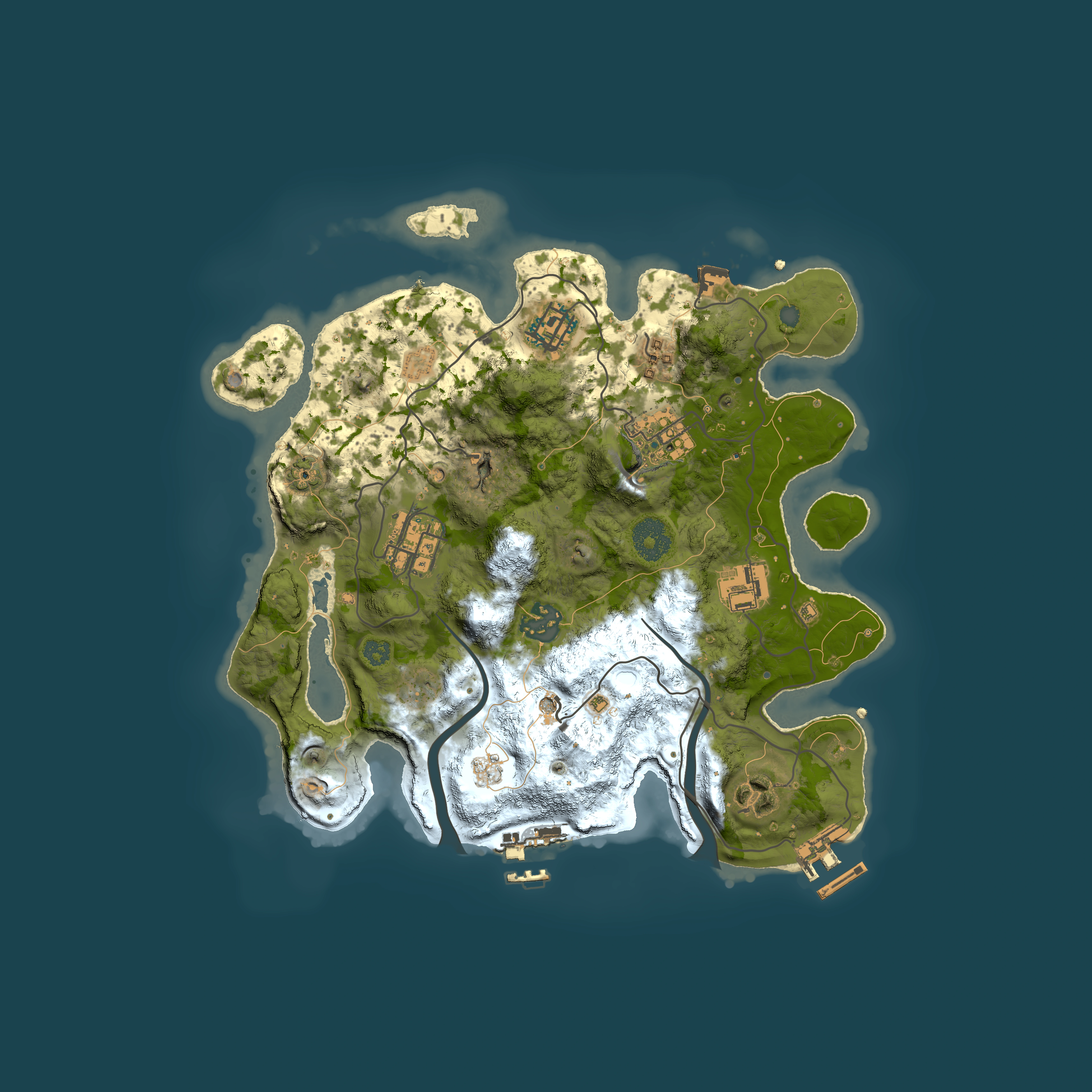 Full top-down render of Rust map seed 801766279, 3000x3000m