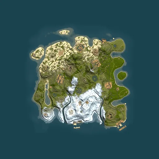 Rust map seed 801766279, 3000x3000m top-down preview