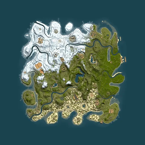 Rust map seed 2002076150, 4500x4500m top-down preview