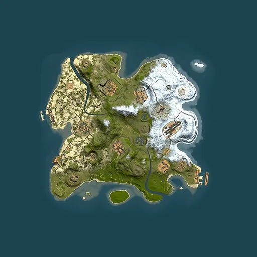 Rust map seed 710792505, 3000x3000m top-down preview