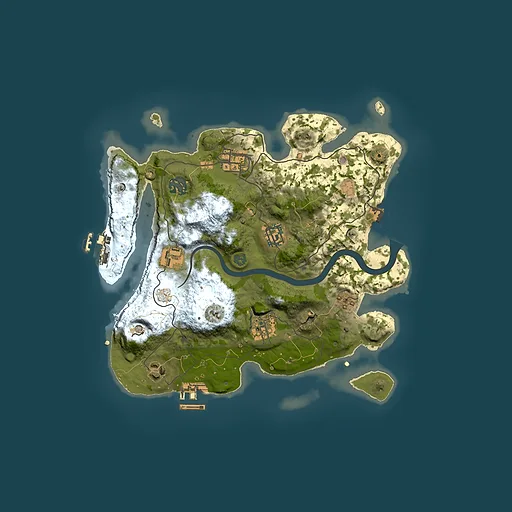 Rust map seed 775771487, 3000x3000m top-down preview