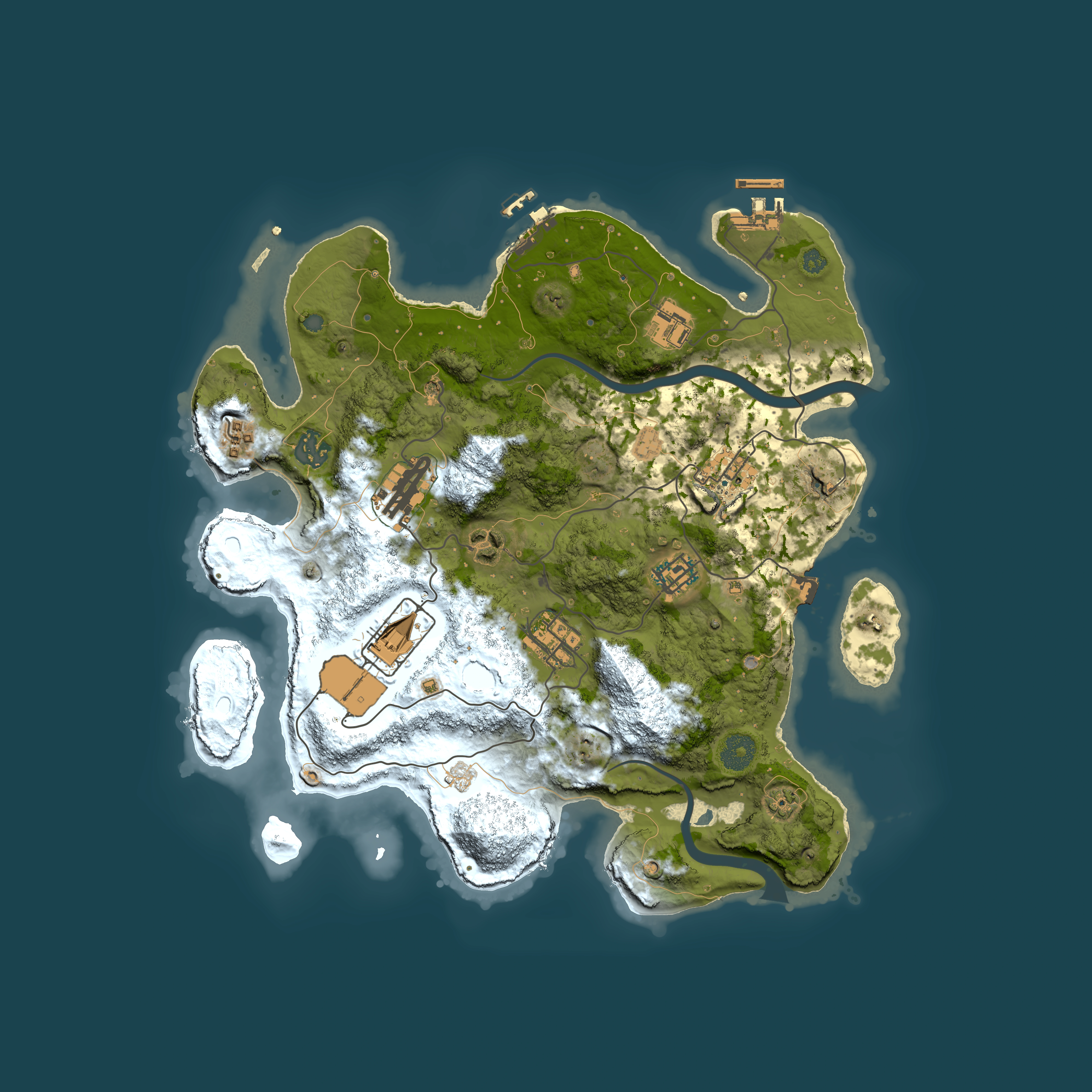 Full top-down render of Rust map seed 476653471, 3500x3500m