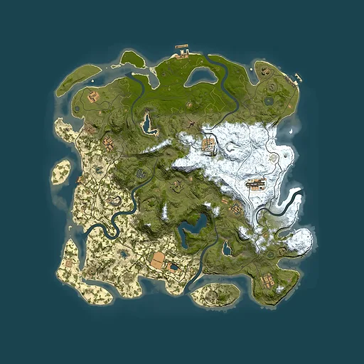 Rust map seed 2052640556, 4500x4500m top-down preview