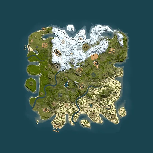 Rust map seed 913378068, 4000x4000m top-down preview