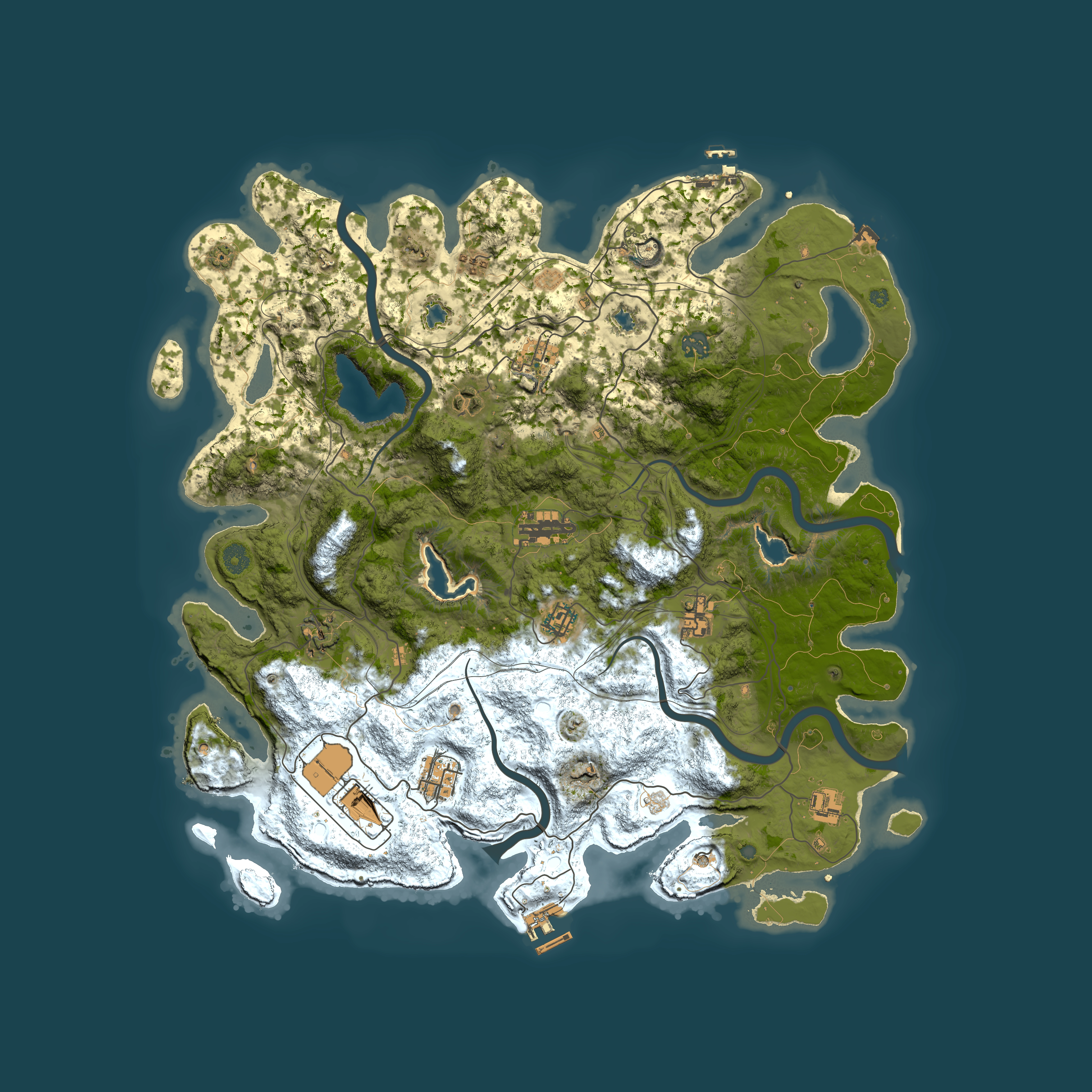 Full top-down render of Rust map seed 1417489616, 4500x4500m