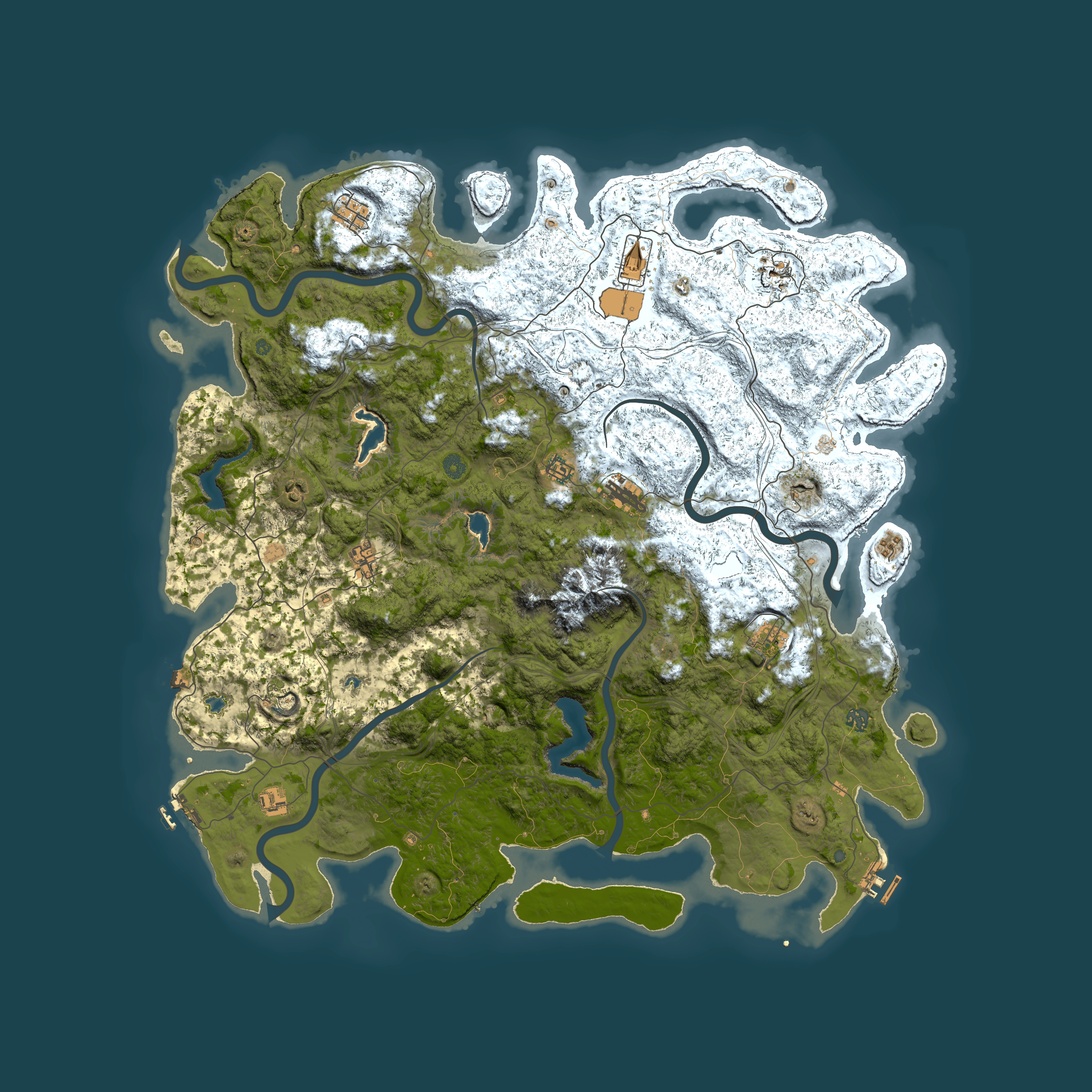 Full top-down render of Rust map seed 1440062048, 5500x5500m