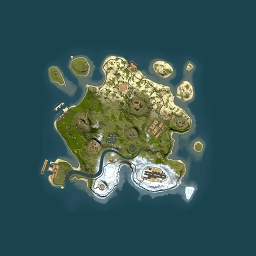 Rust map seed 1059674174, 2500x2500m top-down preview