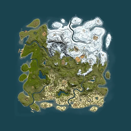 Rust map seed 1677194476, 5000x5000m top-down preview