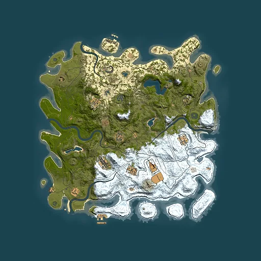 Rust map seed 512443750, 4500x4500m top-down preview