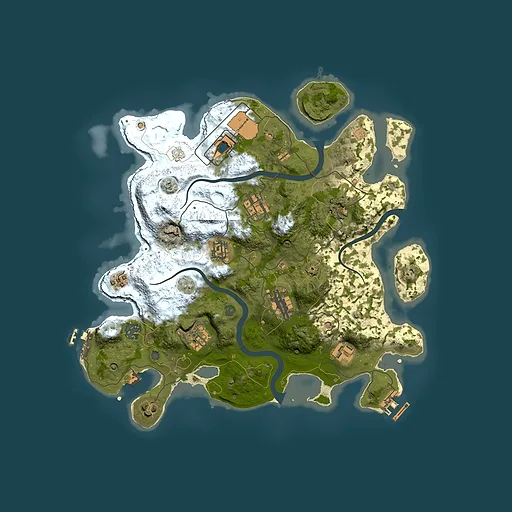 Rust map seed 551771529, 3500x3500m top-down preview