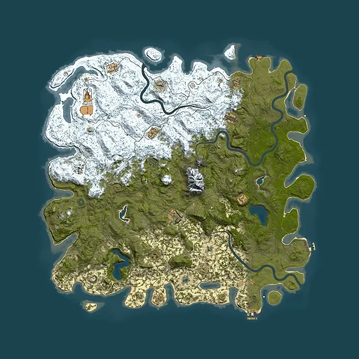 Rust map seed 1119205291, 6000x6000m top-down preview