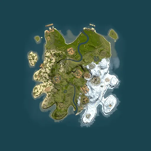 Rust map seed 81985377, 3000x3000m top-down preview