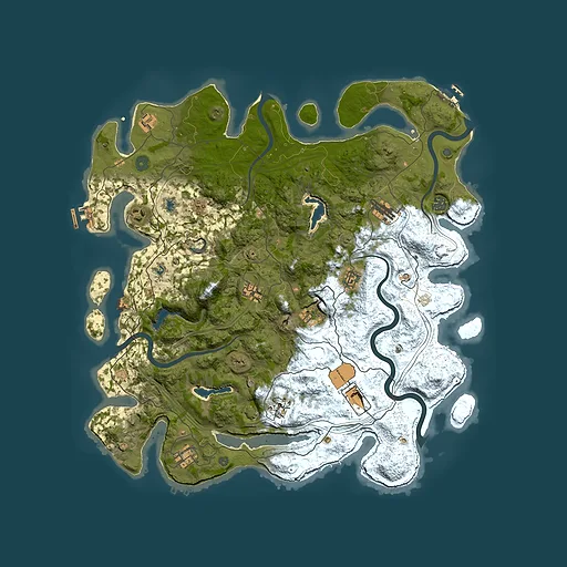 Rust map seed 1013287701, 4500x4500m top-down preview