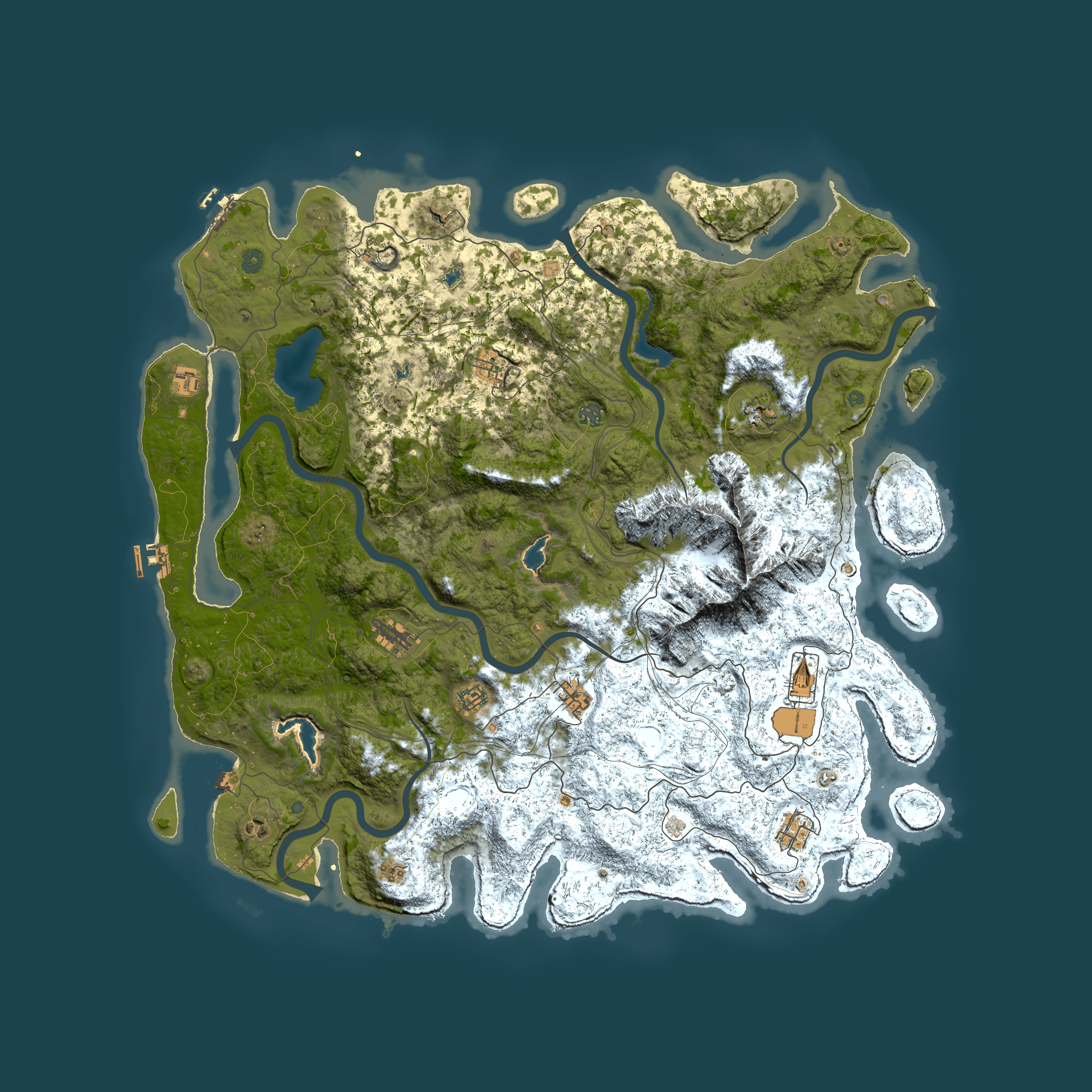 Full top-down render of Rust map seed 1076367945, 5500x5500m