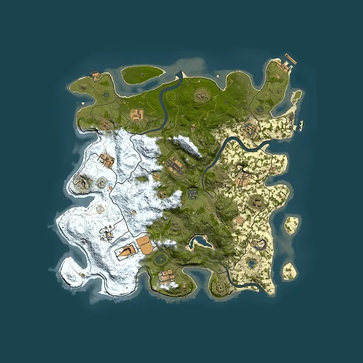 Rust map seed 228521191, 4000x4000m top-down preview