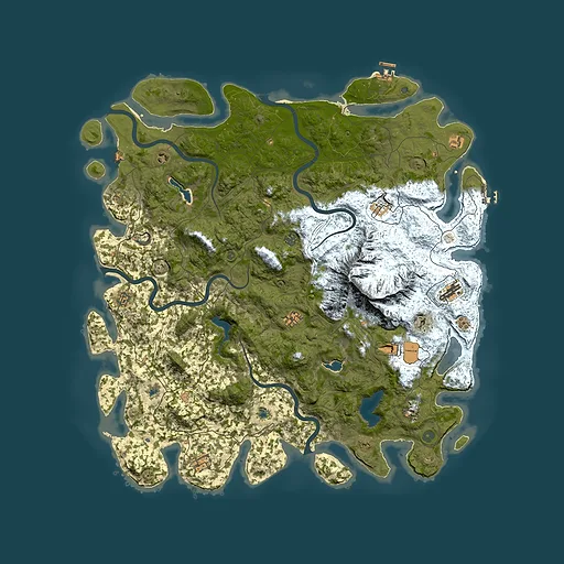 Rust map seed 579489822, 5500x5500m top-down preview