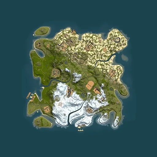 Rust map seed 1031284436, 3500x3500m top-down preview