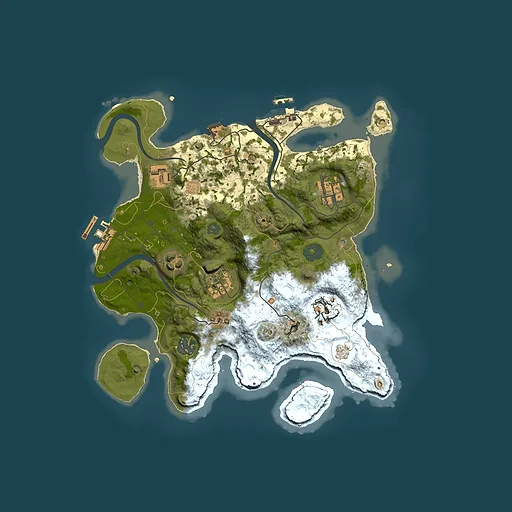 Rust map seed 1034564164, 3000x3000m top-down preview