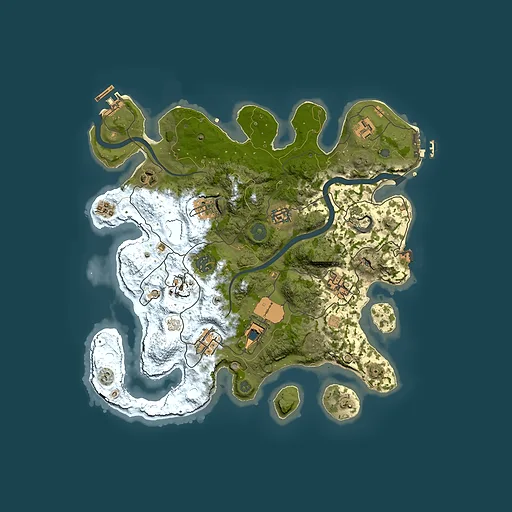 Rust map seed 815012535, 3500x3500m top-down preview