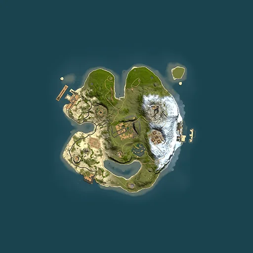 Rust map seed 2047186423, 2000x2000m top-down preview