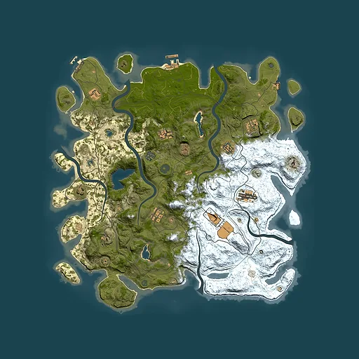Rust map seed 1348499598, 4500x4500m top-down preview