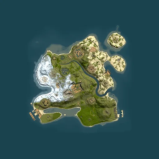 Rust map seed 285231449, 2500x2500m top-down preview