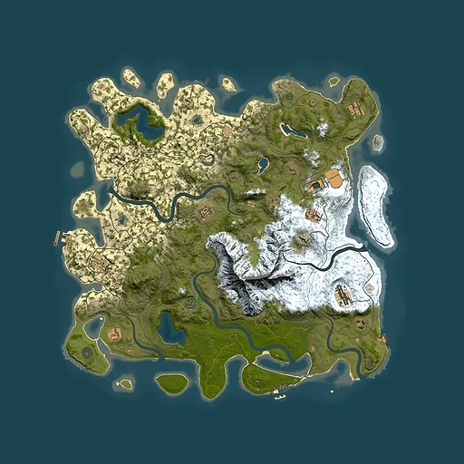 Rust map seed 356513923, 5000x5000m top-down preview