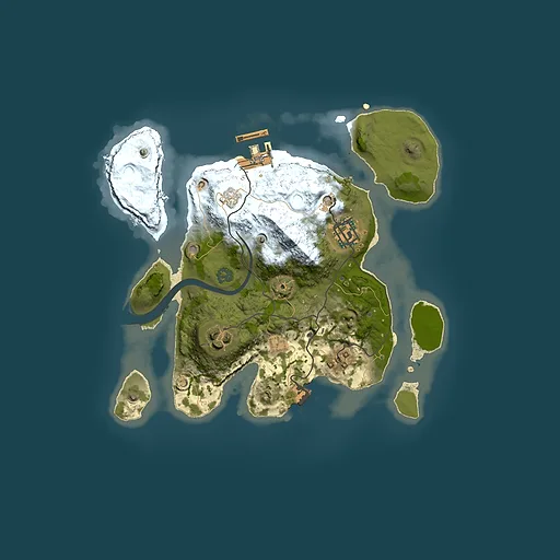 Rust map seed 2024332833, 2500x2500m top-down preview
