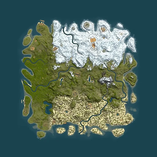 Rust map seed 1024285142, 6000x6000m top-down preview