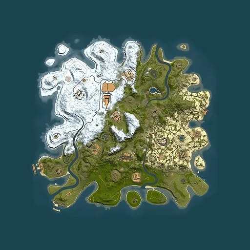 Rust map seed 2081857660, 4000x4000m top-down preview
